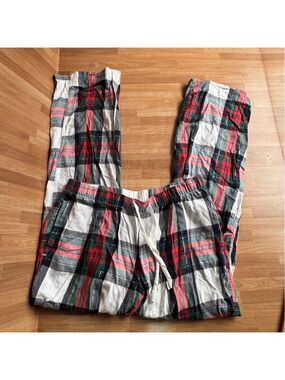 Victorias Secret plaid glitter pajama bottom lounging pants size small